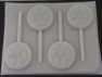 636 Paw Print Chocolate or Hard Candy Lollipop Mold